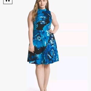 White House Black Market Plus Floral Dress 20W